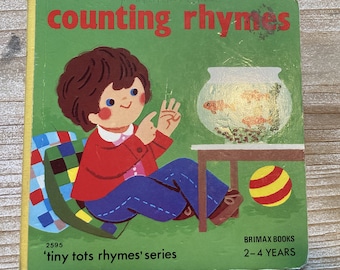 Counting Rhymes * Tiny Tots Rhymes Series * Brimax * 1980 * Vintage Board Book