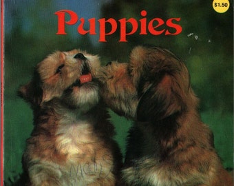 Puppies a Golden Book + 1982 + Vintage Kids Book