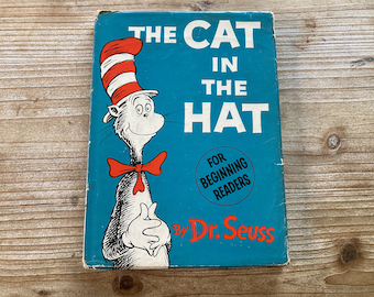 The Cat in the Hat For Beginning Readers * Very Early Printing * Dr. Seuss * Random House * 1957 * Vintage Kids Book