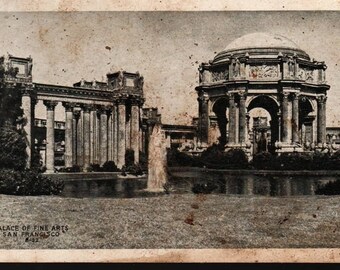 Palace of Fine Arts * San Francisco, California * J. C. Bardell * Vintage Photo Postcard