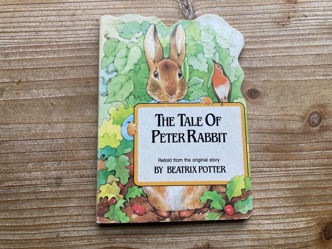 The Tale of Peter Rabbit, Shaped Board Book, Dreamhouse, 1988, Vintage ...