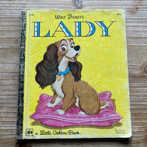 Walt Disney&#39;s Lady * A Little Golden Book * Ward Greene * The Walt Disney Studio * Golden Press * 1976 * Vintage Kids Book
