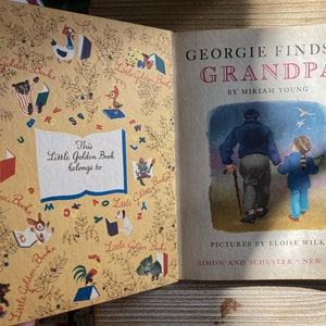 Georgie Finds A Grandpa A Little Golden Book First Edition - Etsy