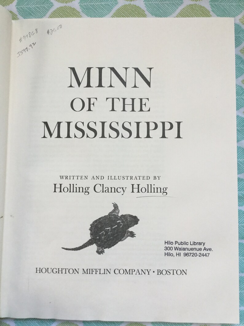 Minn of the Mississippi Holling Clancy Holling Houghton Etsy