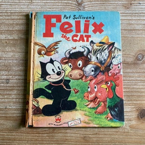 Pat Sullivan’s Felix the Cat * Wonder Books * 1953 * Vintage Kids Book