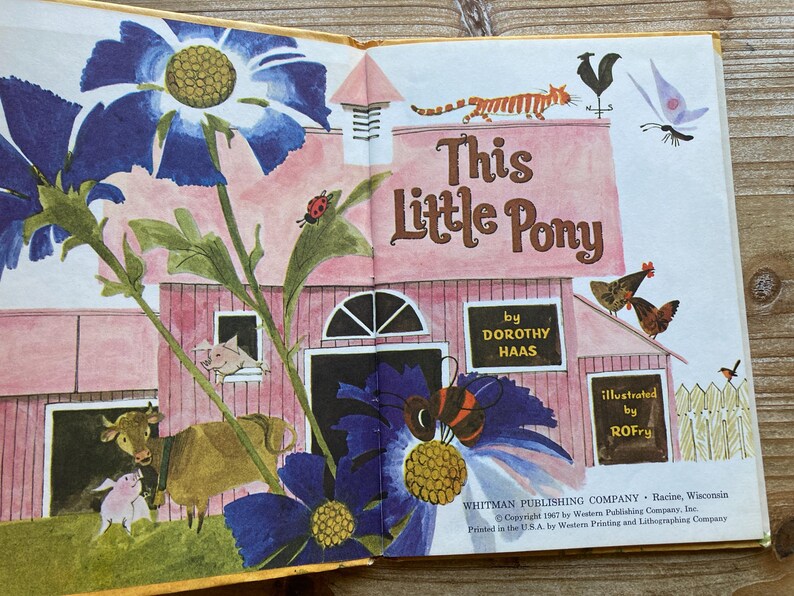 This Little Pony, A Whitman Big Tell A Tale Book, Dorothy Haas, Rofry ...