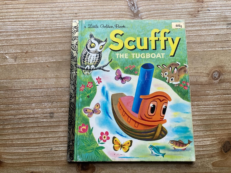 Scuffy the Tugboat, A Little Golden Book, Gertrude Crampton, Tibor
