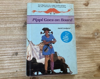 Pippi Goes On Board * Astrid Lindgren * Louis Glanzman * Weekly Reader * 1985 * Vintage Kids Book