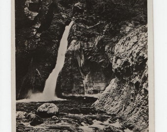 Sospel * La Bevera * Waterfall *  Maritime Alps * France * Black and White Photo * Vintage Postcard