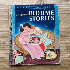 Tenggren’s Bedtime Stories, A Little Golden Book, Gustaf Tenggren, Simon and Schuster, 1942, Vintage Kids Book