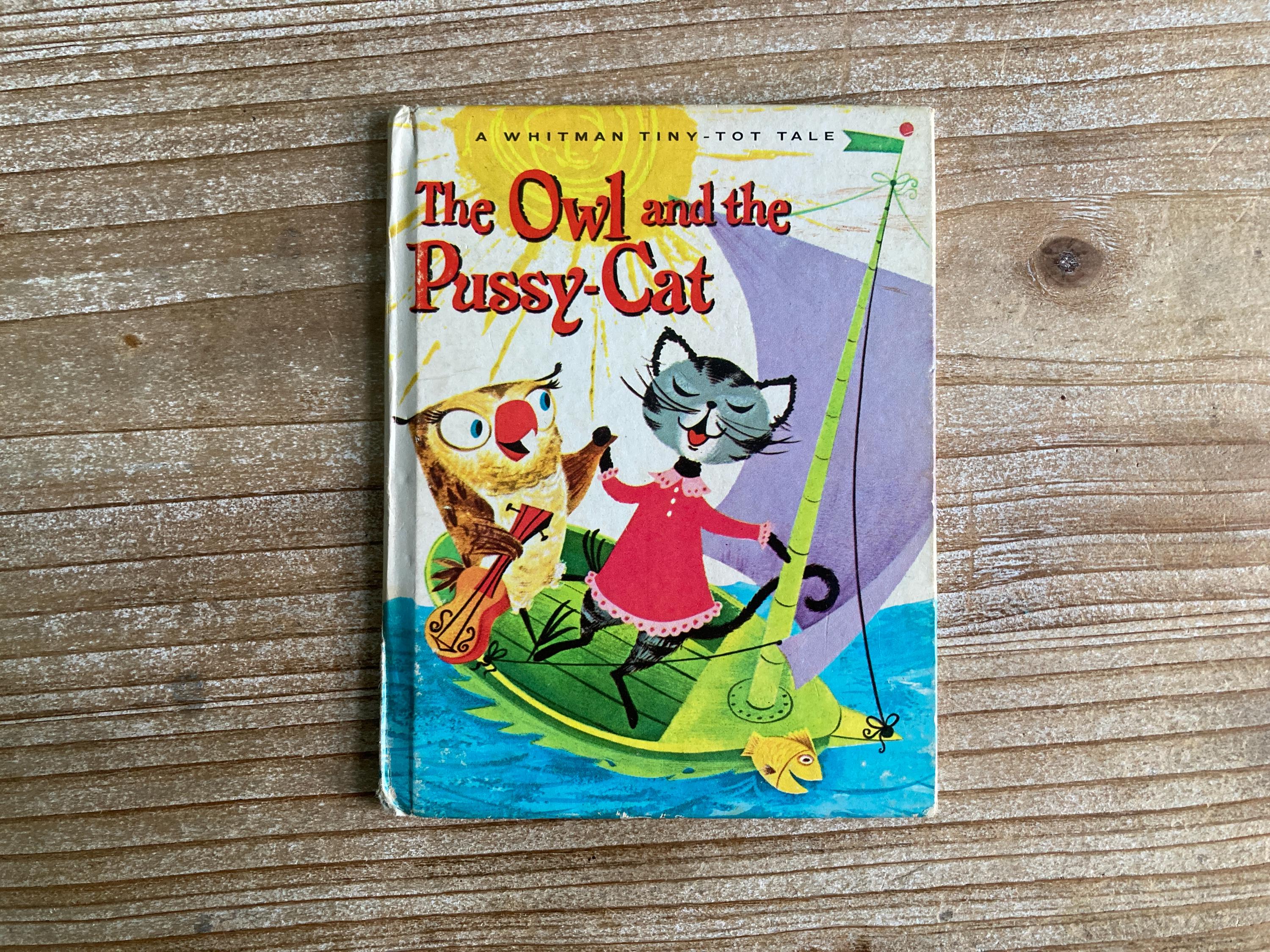 The Owl and the Pussy Cat, A Whitman Tiny Tot Tale, Edward Lear, Bonnie and Bill Rutherford, Western