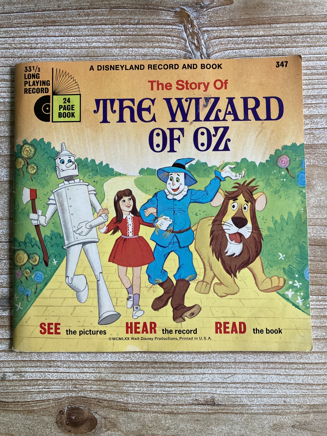 The Story of The Wizard of Oz Walt Disney Productions 1970 Vintage 