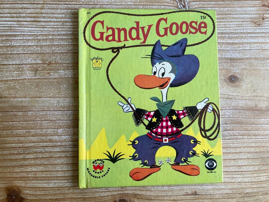 Gandy Goose * Leon Jason * Ruth Ruhman * Wonder Books * 1957 * Vintage ...