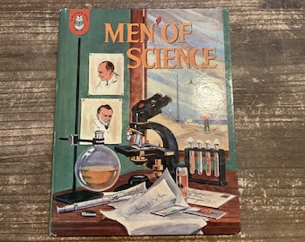Men of Science * A Badger Book * Dorothy Haas * J L Pellicer * Whitman Publishing * 1959 * Vintage Kids Book
