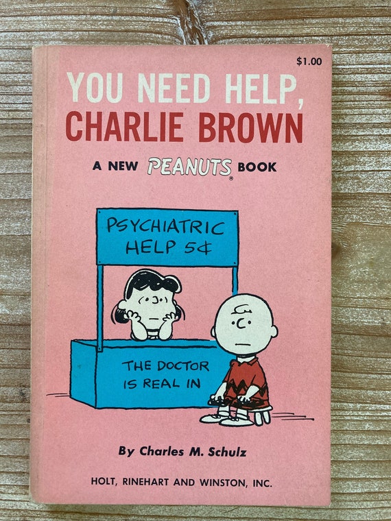 You Need Help, Charlie Brown A New Peanuts Book Charles M Schulz Holt,  Rinehart & Winston 1967 Vintage Humor Book - Etsy