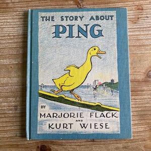 The Story About Ping, Marjorie Flack, Kurt Wiese, Weekly Reader, 1933, Vintage Kids Book