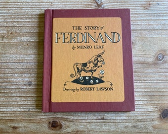 The Story of Ferdinand * Munro Leaf * Robert Lawson * Scholastic Book Services * 1966 * Vintage Kids Book