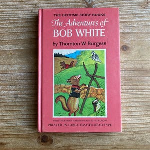 The Adventures of Bob White * The Bedtime Story Books * Thornton W Burgess * Harrison Cady * Grosset & Dunlap * 1919 * Vintage Kids Book