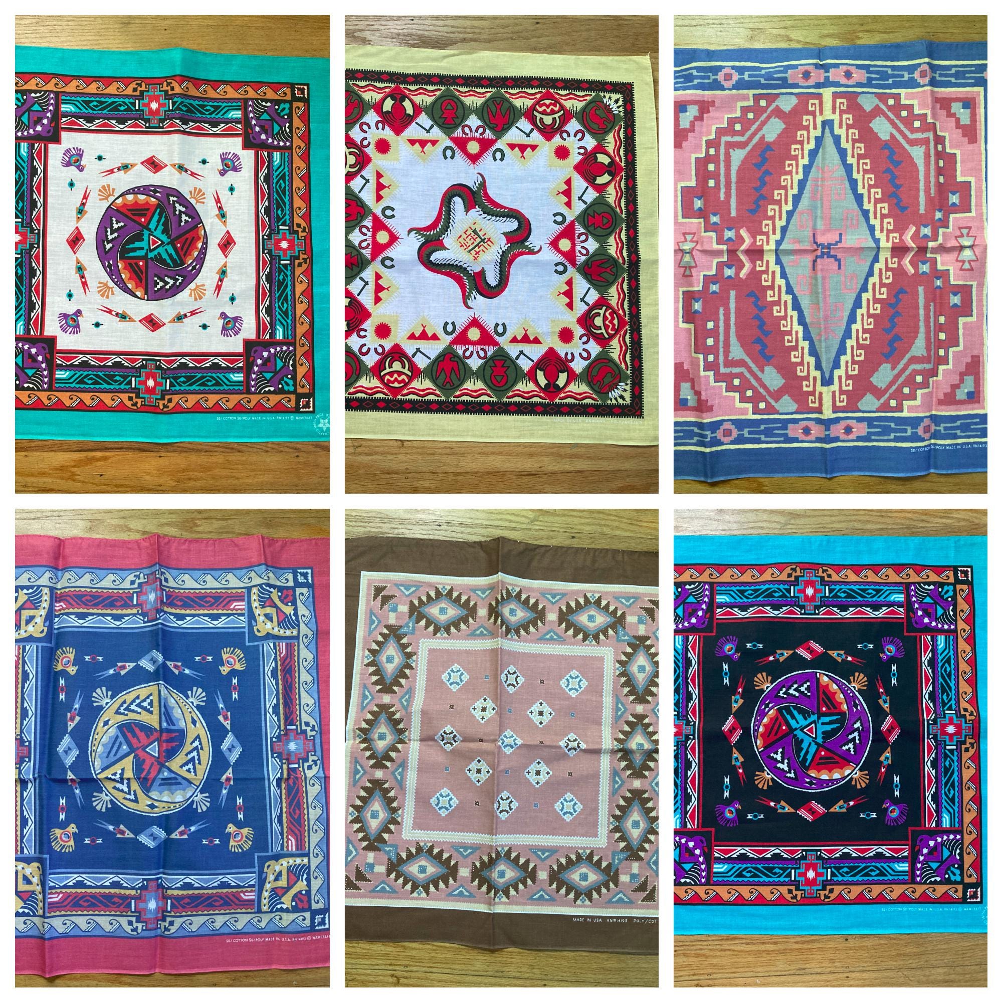 Southwest Bandana, Multiple Styles Available, Wamcraft, Made
