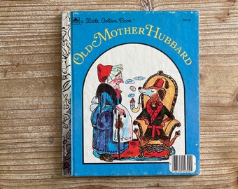 Old Mother Hubbard * A Little Golden Book * Aurelius Battaglia * Western Publishing * 1970 * Vintage Kids Book