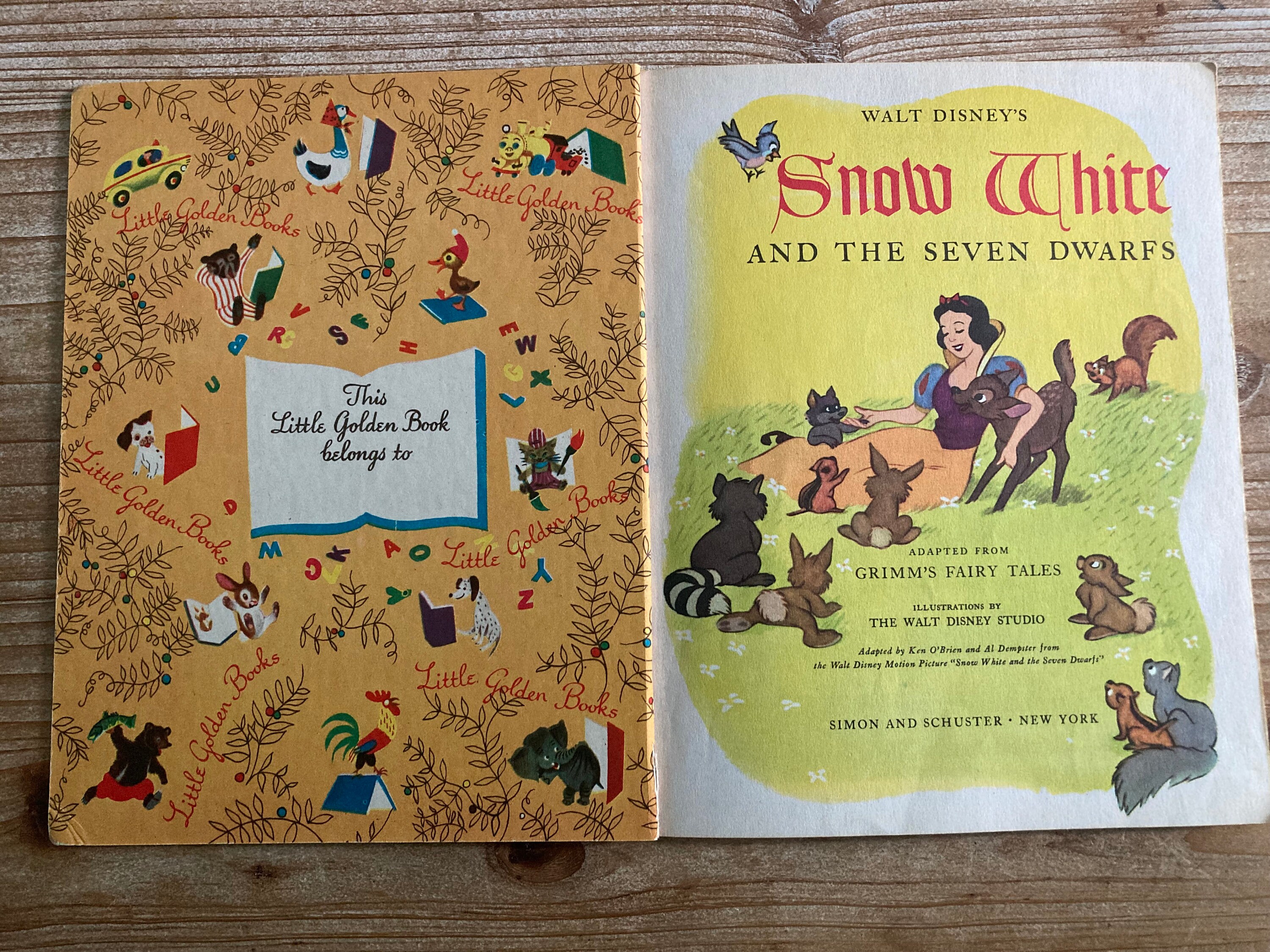 Walt Disney's Snow White and the Seven Dwarfs * A Little Golden Book ...