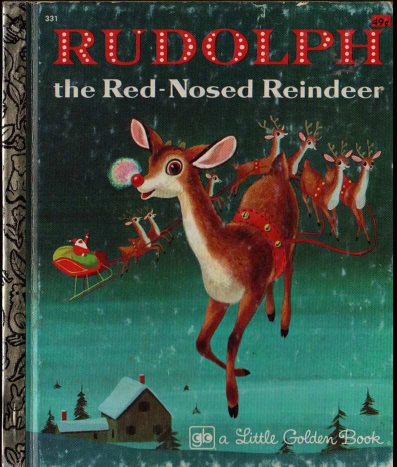 Rudolph The Red Nosed Reindeer A Little Golden Book Barbara Shook Hazen Richard Scarry 1976 Vintage Christmas Book Rudolph The Red Nosed Reindeer A Little Golden Book Barbara Shook Hazen Richard Scarry 1976 Vintage Christmas Book