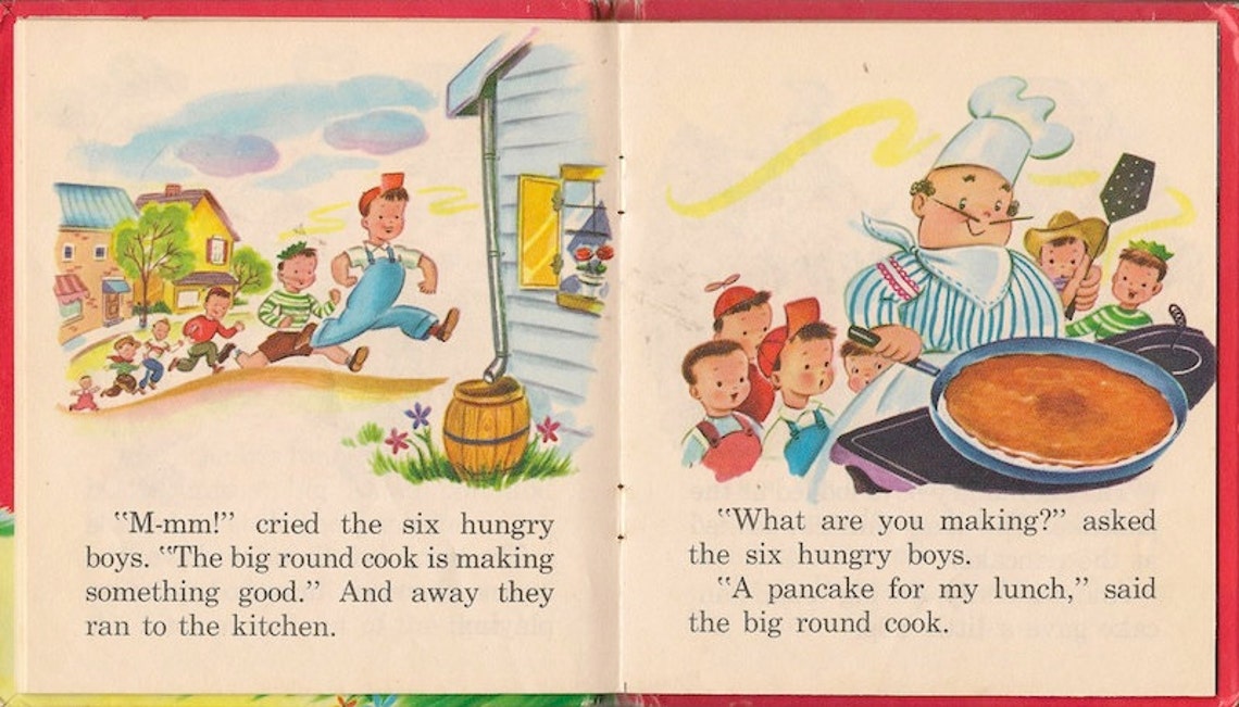 VINTAGE KIDS BOOK The Runaway Pancake a Whitman TellaTale Etsy