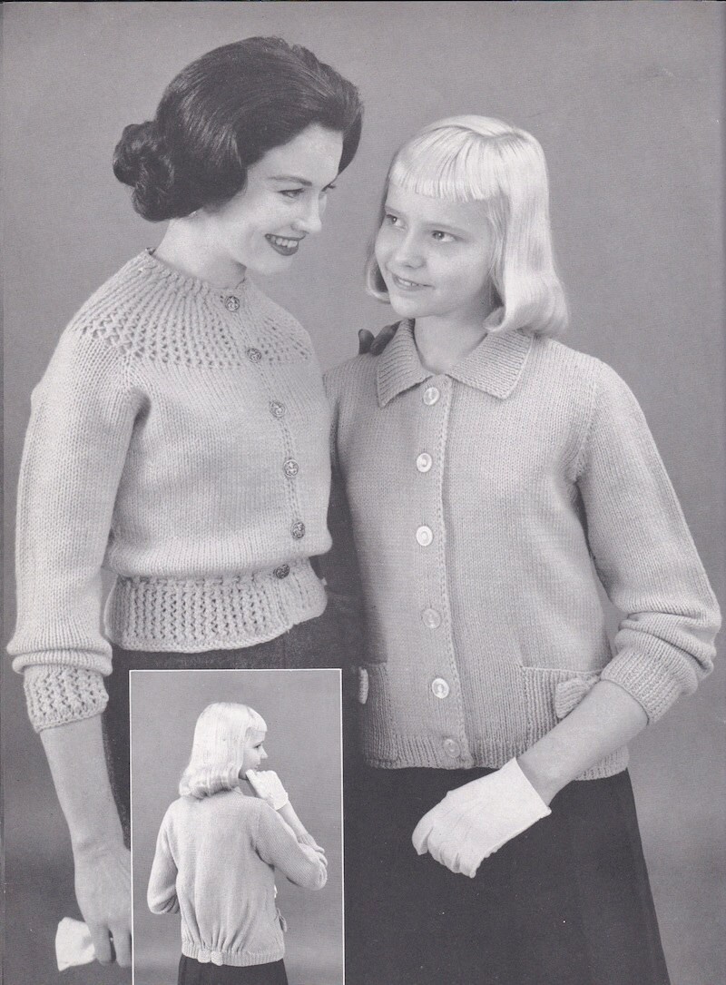 Bernat Bulky Knits For Your Family Book No 76 1959 Vintage Bernat Bulky Knits For Your Family Book No 76 1959 Vintage
