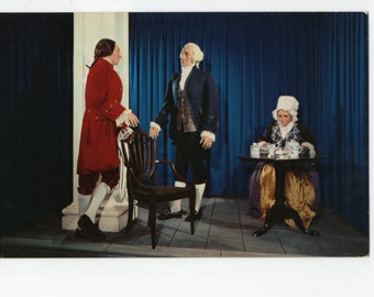 Lafayette Visits the Washingtons * National Historical Wax Museum * Washington * DC * Vintage Postcard