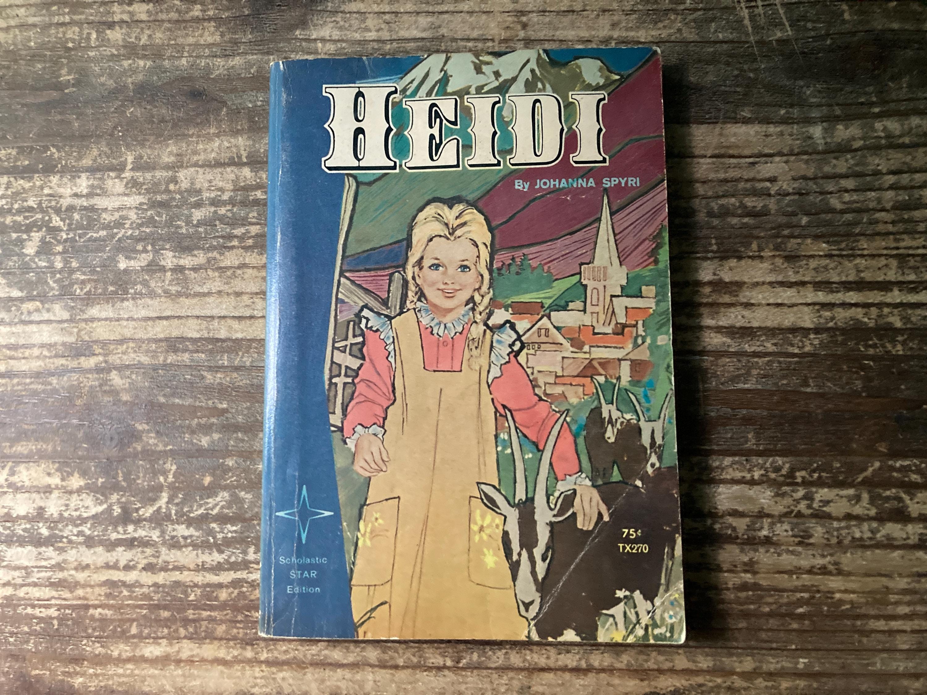 Heidi, Johanna Spyri, John Fernie, Scholastic Book Service, 1972, Vintage Kids Book