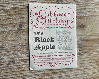Sublime Stitching Embroidery Pattern: The Black Apple