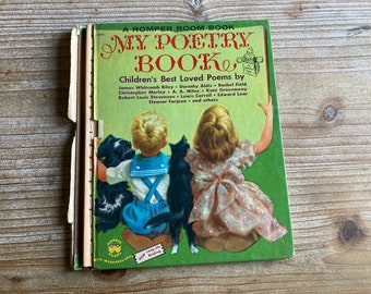 My Poetry Book * A Romper Room Book *  Flora Smith * Wonder Books * Vintage Kids Book