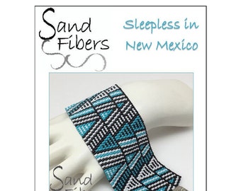 Peyote Pattern - Sleepless in New Mexico Cuff / Bracelet - A Sand Fibers For Personal/Commercial Use PDF Pattern