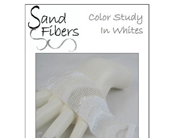 Peyote Pattern - Color Study in Whites Peyote Cuff / Bracelet  - A Sand Fibers For Personal/Commercial Use PDF Pattern