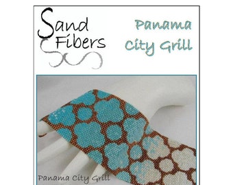 Panama City Grill Peyote Cuff / Bracelet  - A Sand Fibers For Personal/Commercial Use PDF Pattern