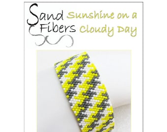 3 for 2 Program - Sunshine on a Cloudy Day Cuff / Bracelet - A Sand Fibers For Personal/Commercial Use PDF Pattern