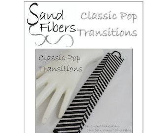 Peyote Pattern - Classic Pop Transitions  Peyote Cuff / Bracelet  - A Sand Fibers For Personal/Commercial Use PDF Pattern