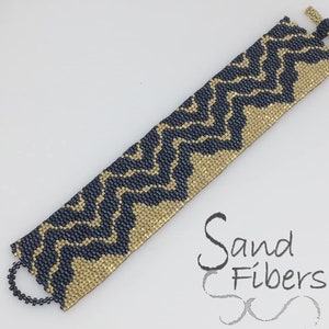 Peyote Pattern Borders Peyote Cuff / Bracelet A Sand Fibers For Personal/Commercial Use PDF Pattern image 4