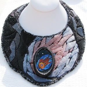 Cosmic Collar A Collaboration in Beadweaving, Bead Embroidery, and Mosaic Art 2600 image 1