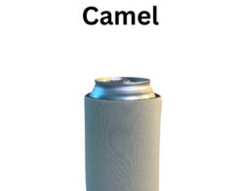 Blank Standard Collapsible Foam Beverage Can Coolers Lot of 25 Camel