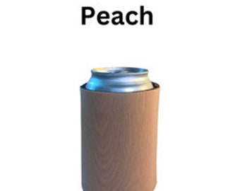 Blank Standard Collapsible Foam Beverage Can Coolers Lot of 25 Peach