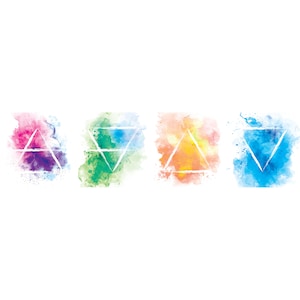 Quartett der Heiligen Elemente, Luft, Erde, Feuer, Wasser