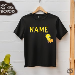 Tweety Birthday Shirt With Costum Name l Personalized Name Shirt l Tweety Tshirt l Funny Tweety Shirt