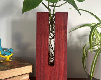 Handmade Solid Hardwood Tabletop Propagation Station