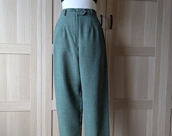 Pantaloni da completo anni '80, verde scuro 000389