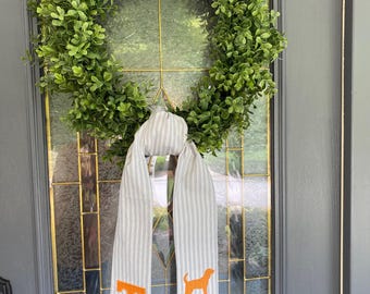 Collegiate Wreath Sash Choose your team Tennessee