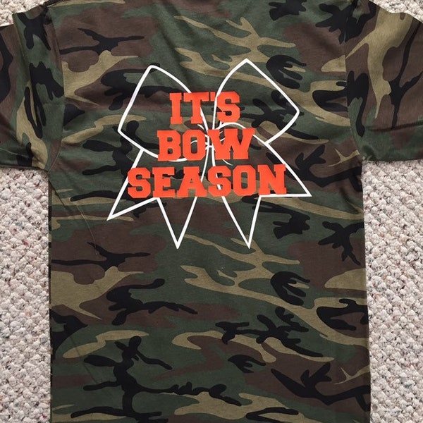 Charcoal Grey Camo Bow Tee
