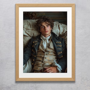 Portrait of a Young Gentleman, Male portrait Vintage Portrait, Beautiful man Printable Download