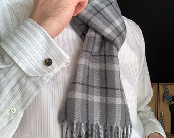 Chic Men's 100% Pure Cashmere Scarf, Men's Winter Scarf 70"*14.5", Great Anniversary Gift, Men's Gift 3 Colors Available