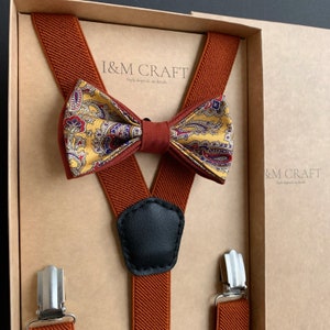 Terracotta Bow tie 100% silk, Limited edition zdjęcie 9